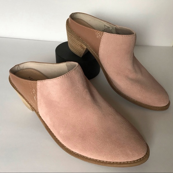 Muted Pink Kelsi Dagger Brooklyn mules suede Anthropologie - Picture 2 of 12